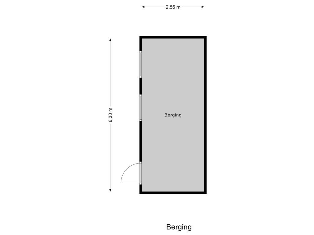 Bekijk plattegrond van Berging van Pastoor Kuijpersstraat 24