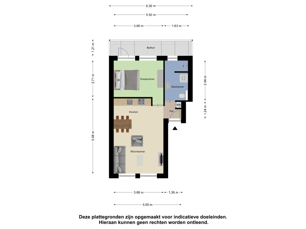 Bekijk plattegrond van Appartement van Béziershof 1