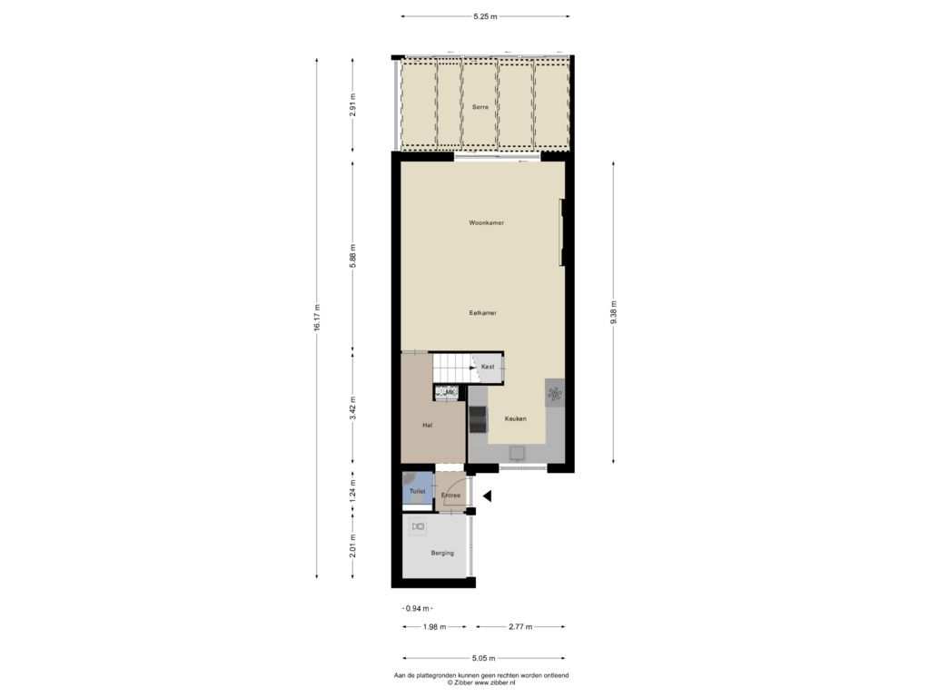 View floorplan of Begane Grond of Basaltstraat 48