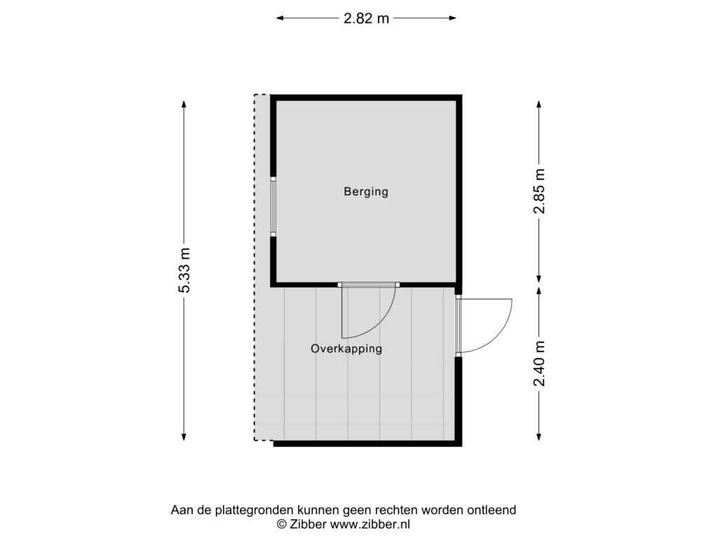 View floorplan of Berging of Basaltstraat 48