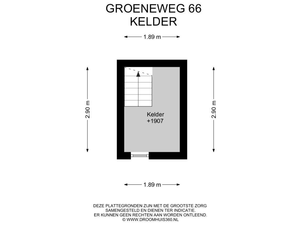 Bekijk plattegrond van Kelder van Groeneweg 66