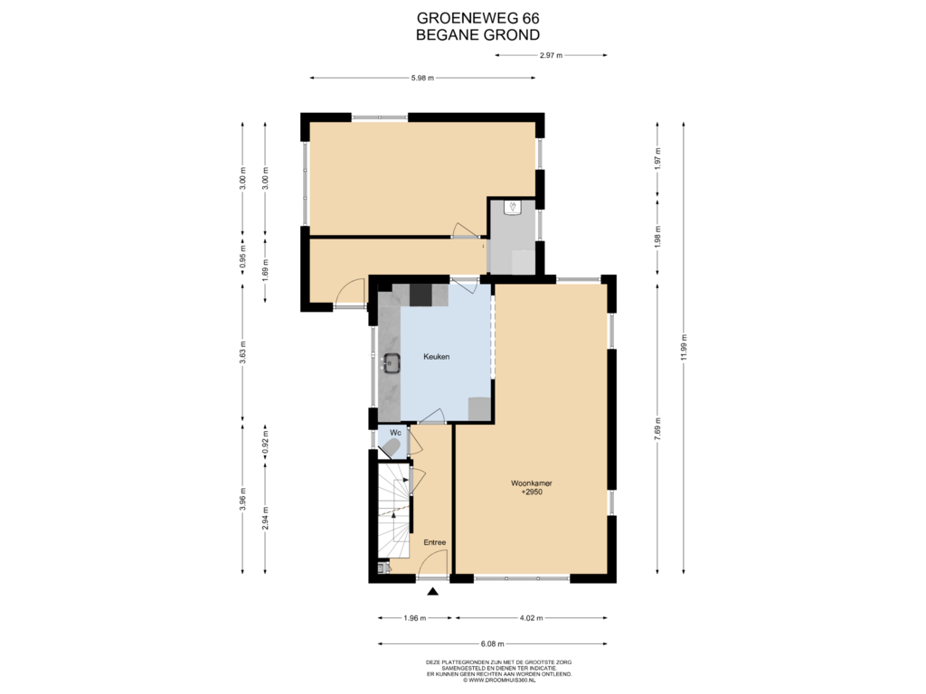 Bekijk plattegrond van Begane  Grond van Groeneweg 66