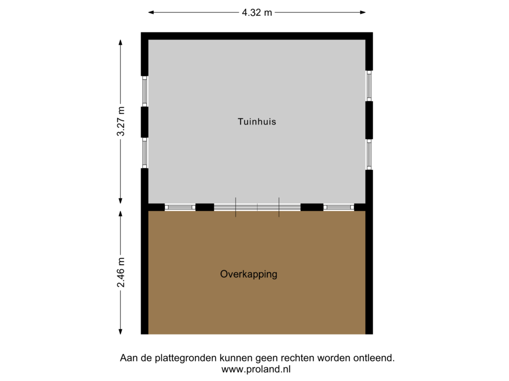 Bekijk plattegrond van Tuinhuis 1 van Tukseweg 49