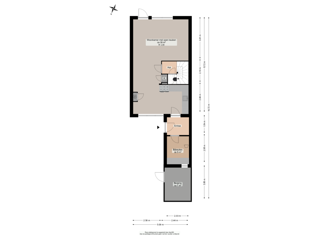 Bekijk plattegrond van Begane grond van Koldakker 26