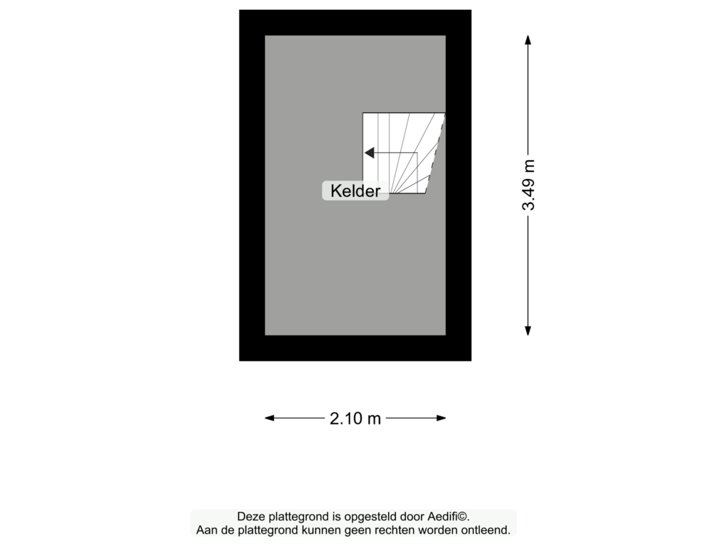 Bekijk plattegrond van Kelder van Wilhelminalaan 13