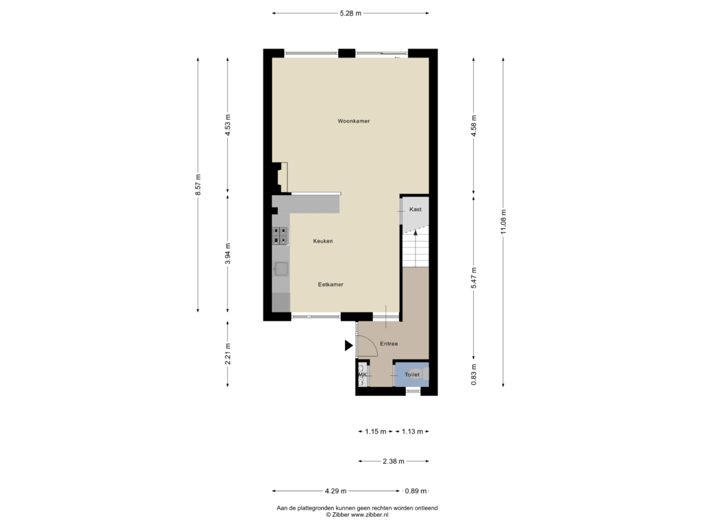 Bekijk plattegrond van Begane Grond van Campergeestweg 9