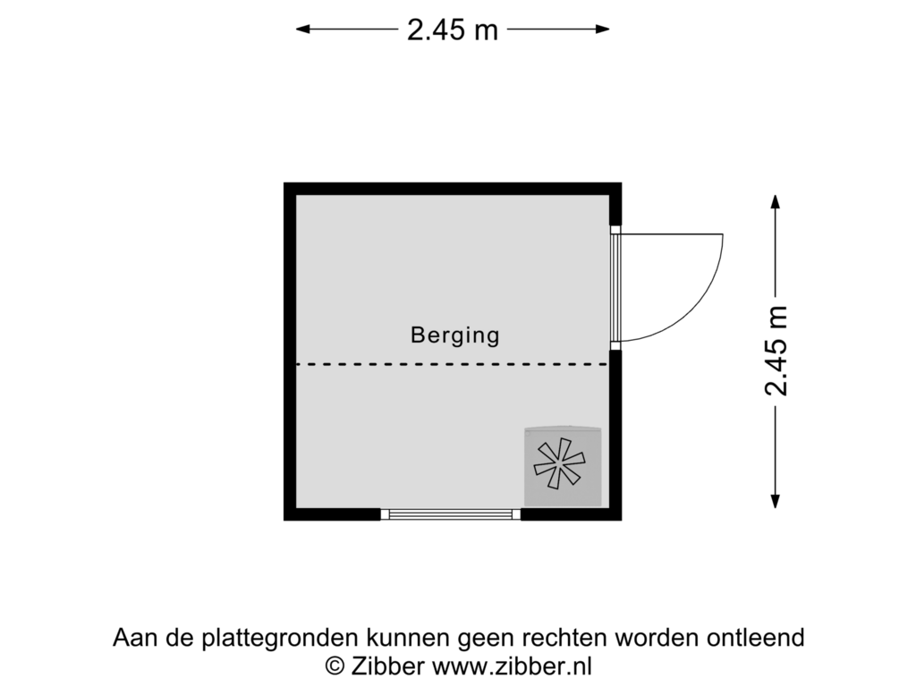 Bekijk plattegrond van Berging van Campergeestweg 9