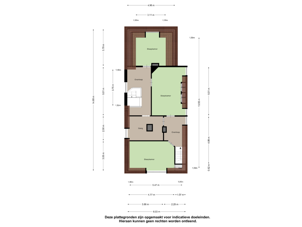 Bekijk plattegrond van Eerste Verdieping van Kerkstraat 2