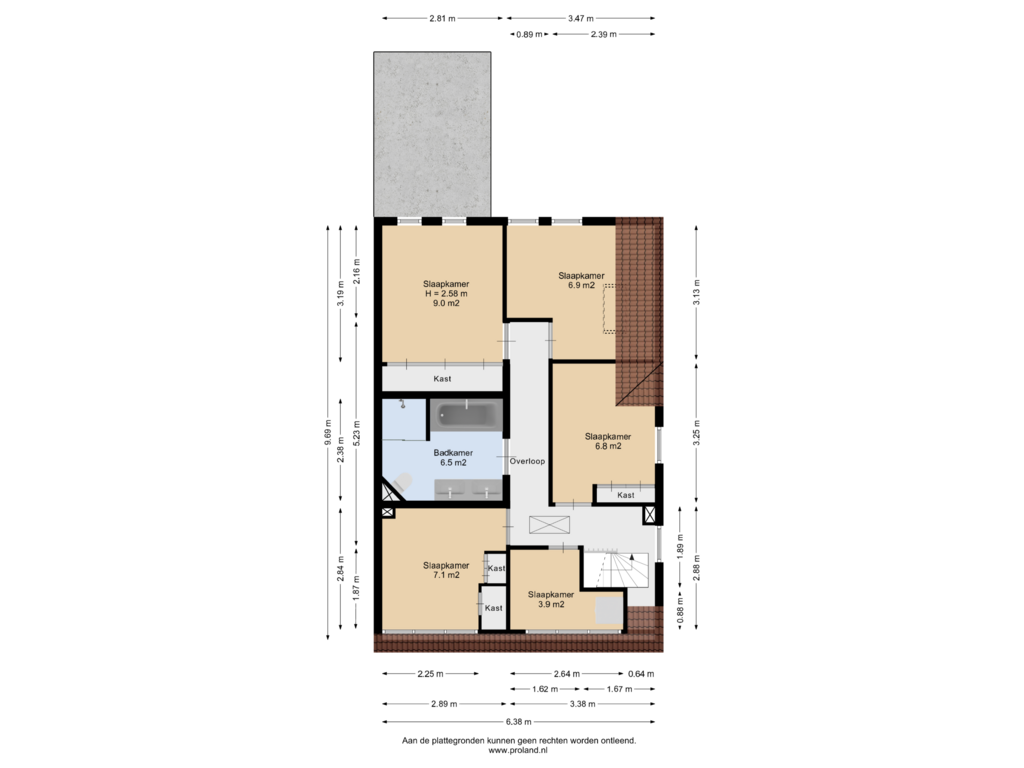 Bekijk plattegrond van 1e Verdieping van Tuindorpweg 47