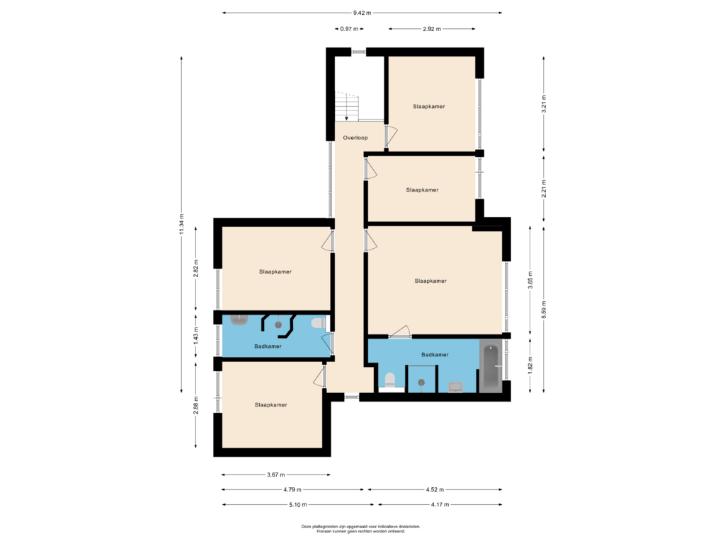 Bekijk plattegrond van Eerste verdieping van Delving 42