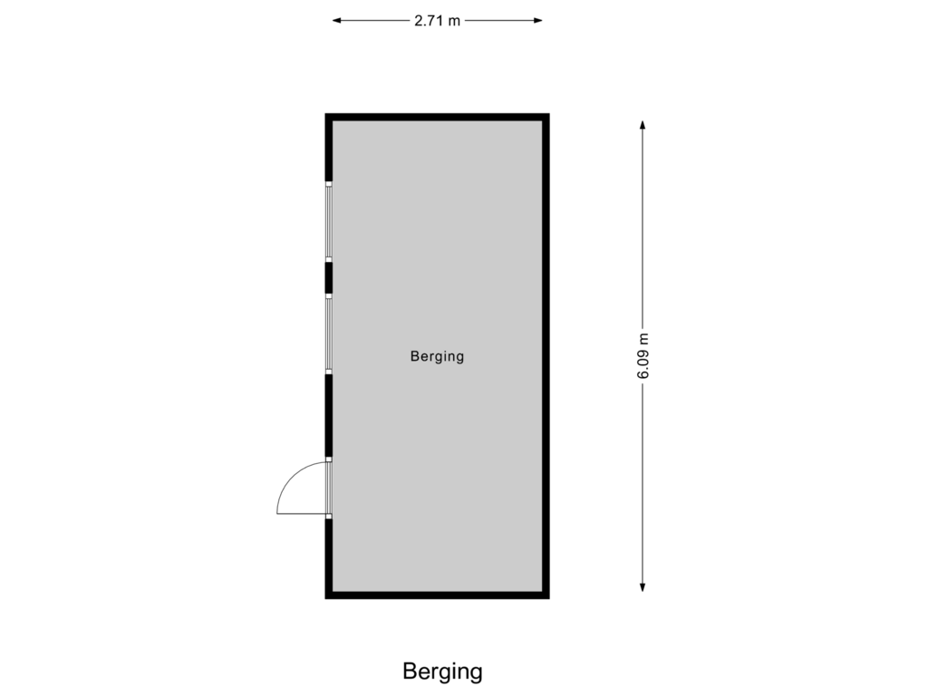 Bekijk plattegrond van Berging van Pastoor Kuijpersstraat 22