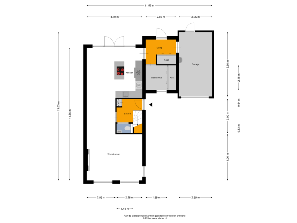 Bekijk plattegrond van Begane Grond van Prins Clausstraat 16