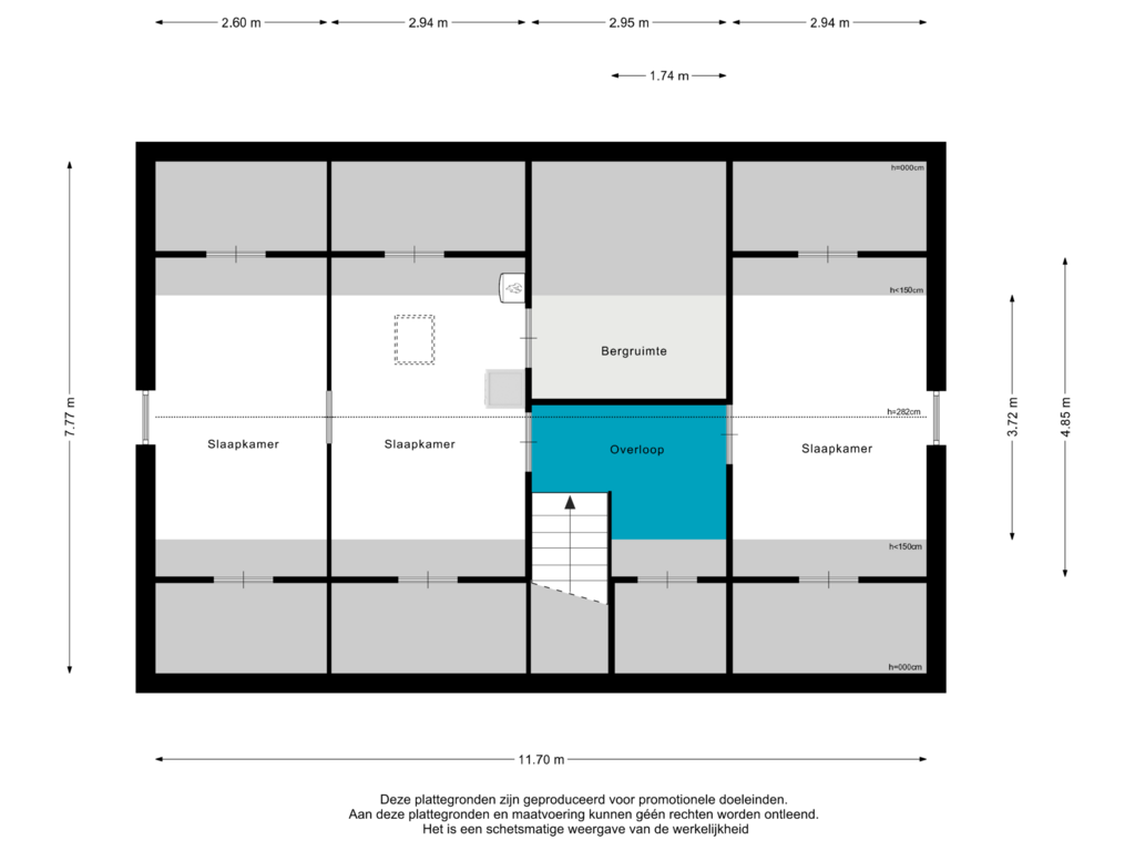 Bekijk plattegrond van 1e Verdieping van de Balije 2