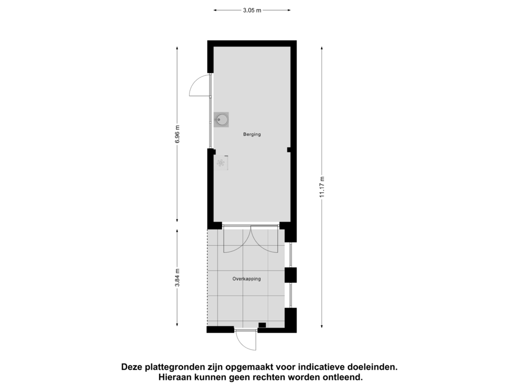 View floorplan of Berging of Prinses Margrietlaan 55