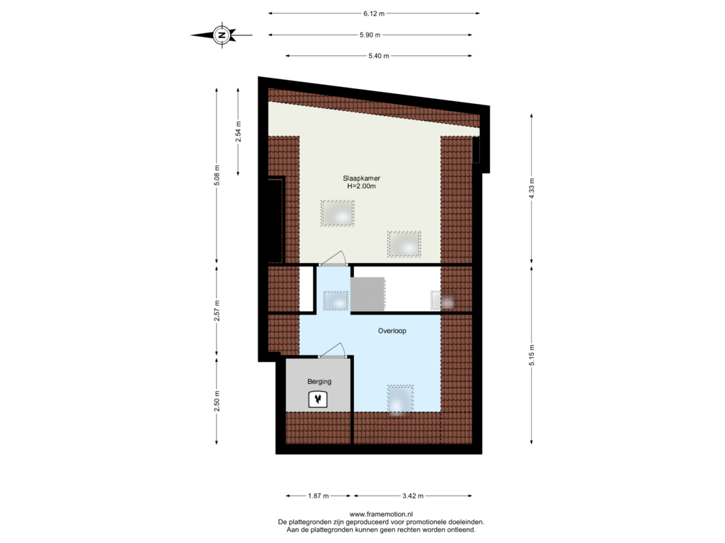 Bekijk plattegrond van Verdieping 3 van Lange Haven 124