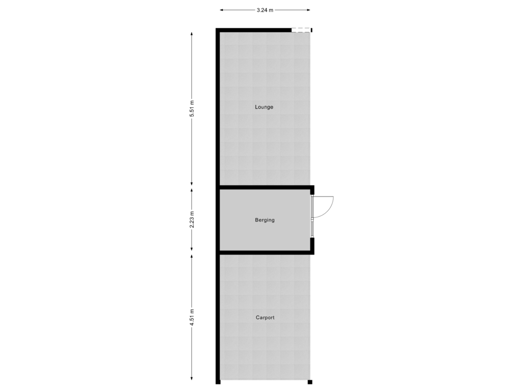 Bekijk plattegrond van Berging van Vaartweg 18