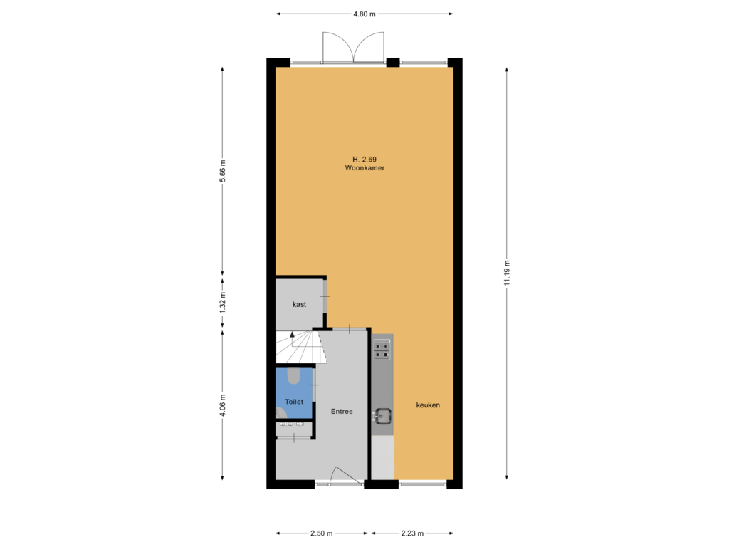 View floorplan of BG of Rijnland 18