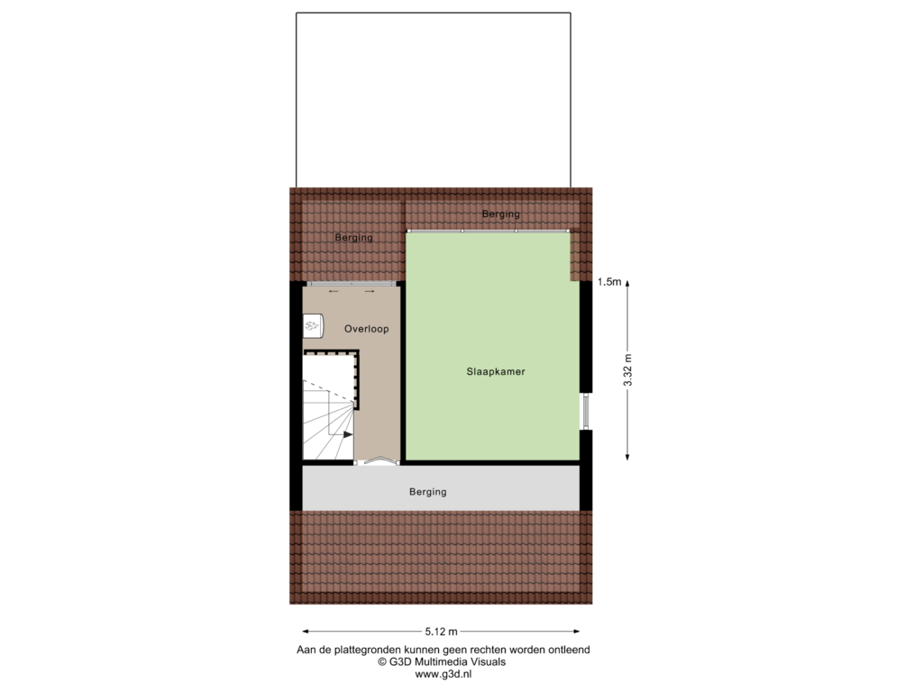 Bekijk plattegrond van 2de van Noordsingel 10