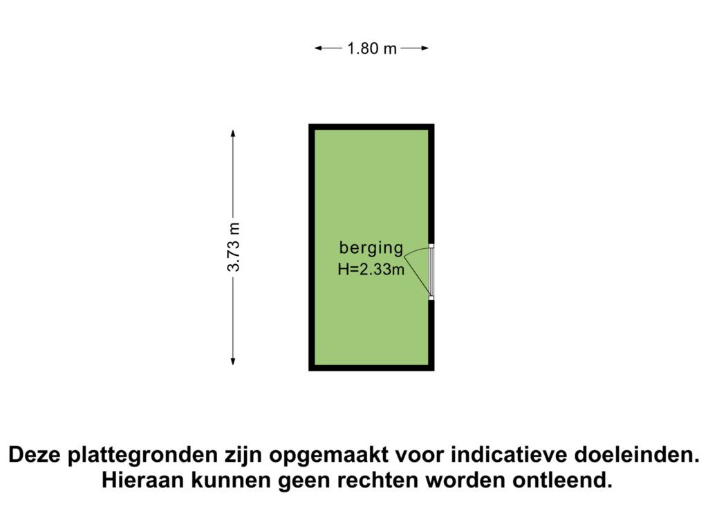 View floorplan of Berging of Kreupelstraat 10