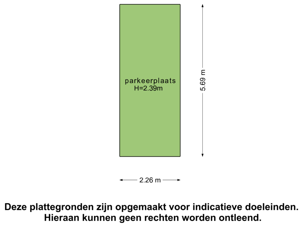 View floorplan of Parkeerplaats of Kreupelstraat 10