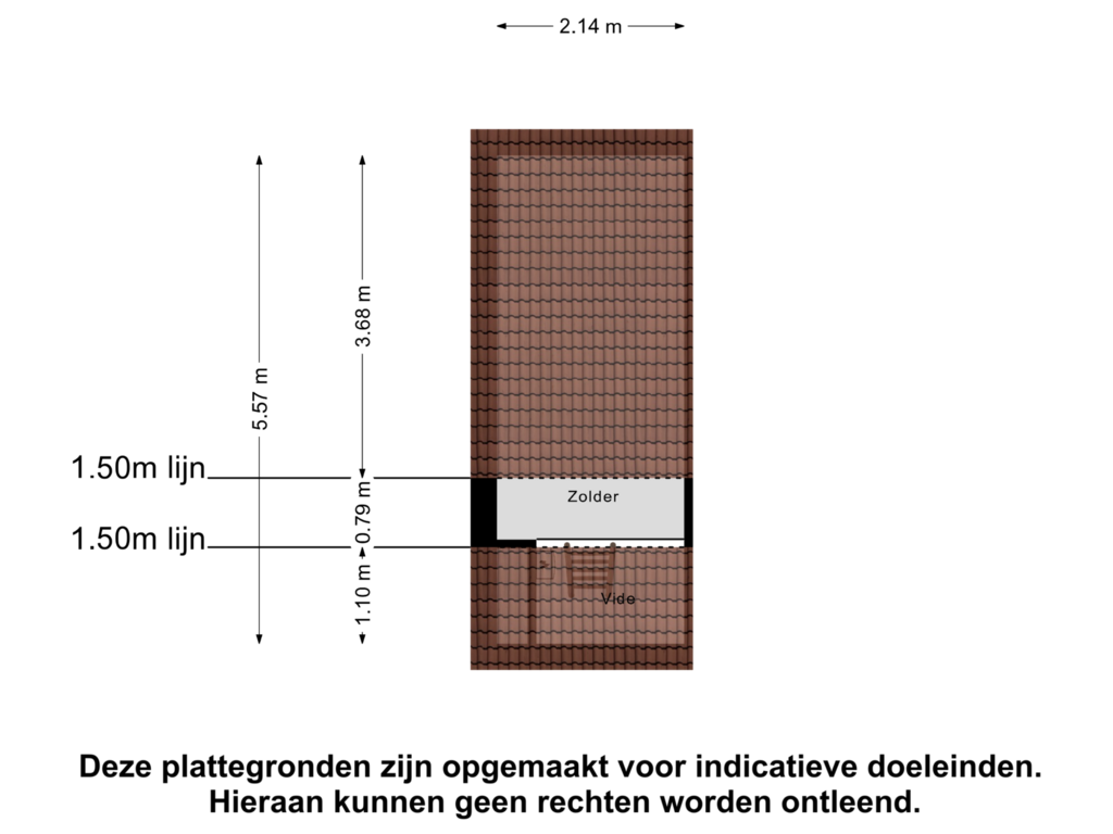 Bekijk plattegrond van Zolder van Noordpark 22