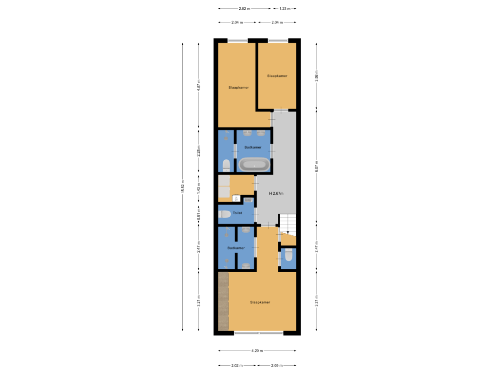 Bekijk plattegrond van Souterrain van Kanaalstraat 120-H