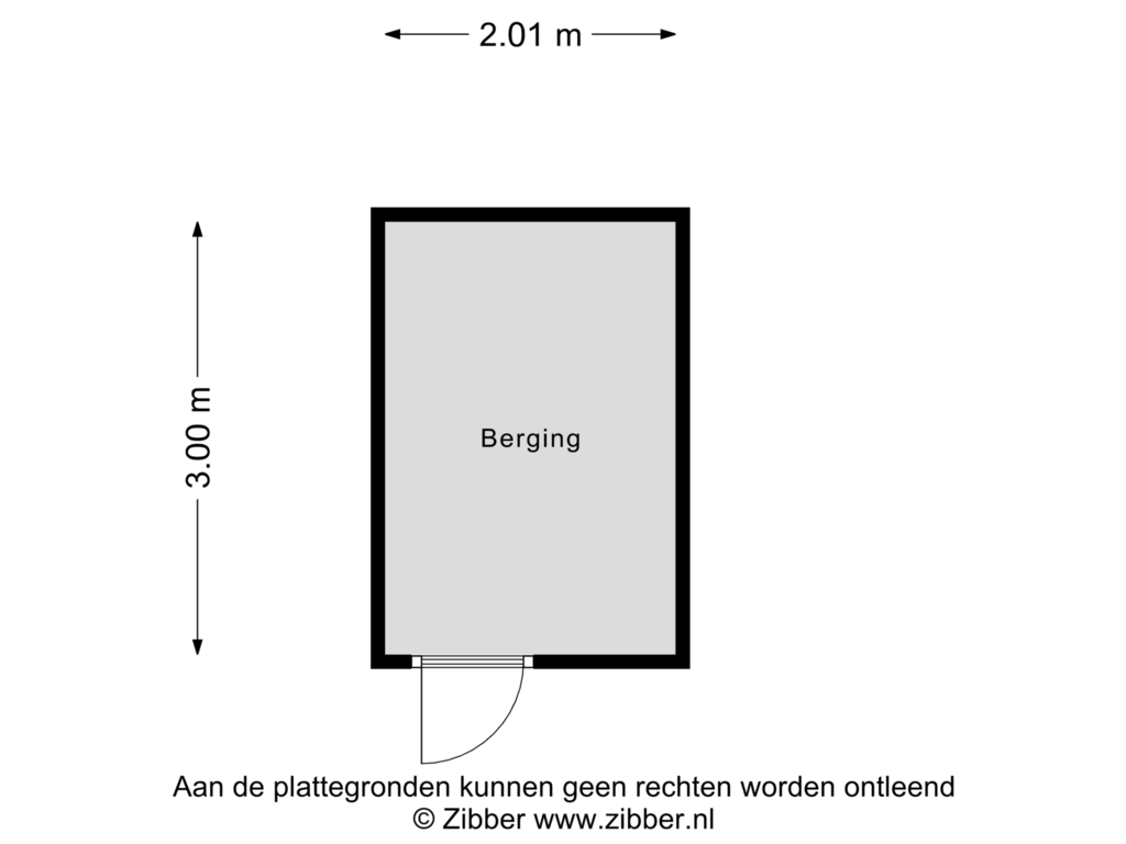 Bekijk plattegrond van Berging van Buizerderf 63