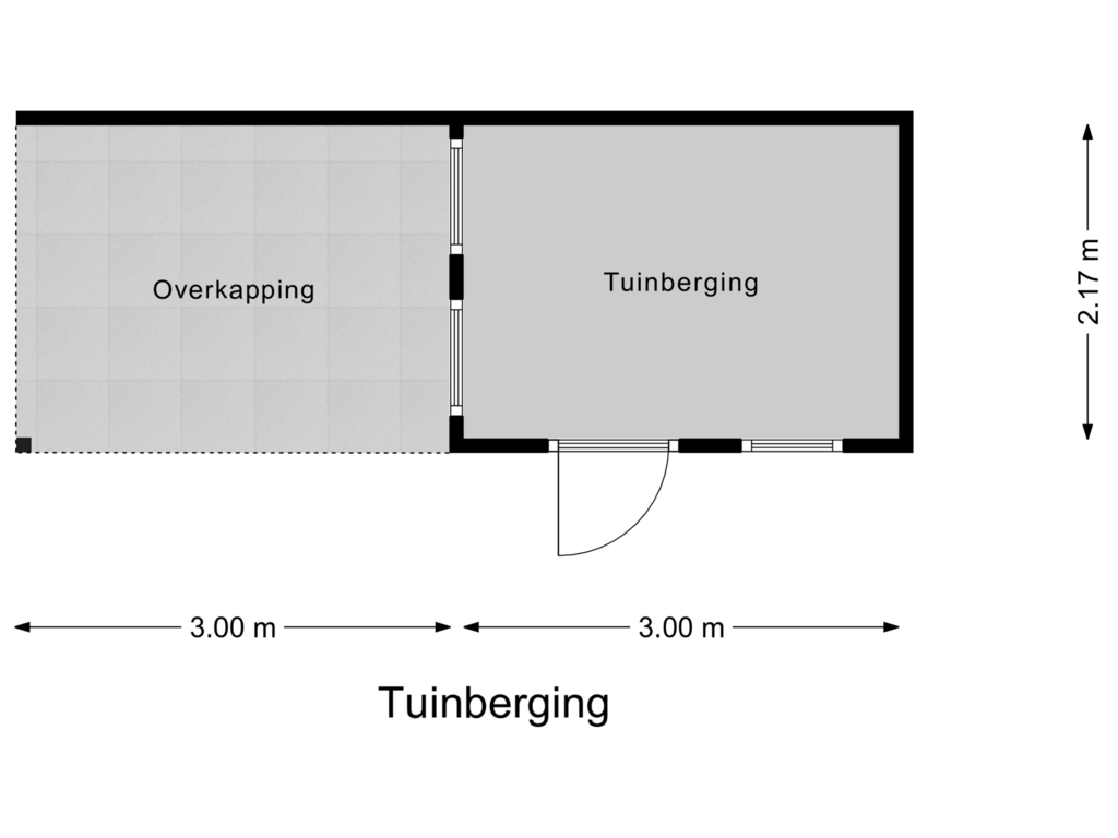 View floorplan of Tuinberging of Populierstraat 17