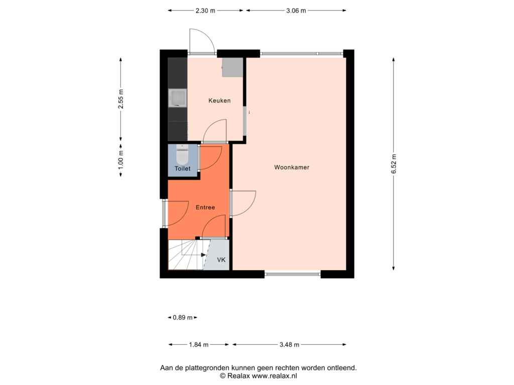 View floorplan of Begane grond of Prins Willem van Oranjestraat 24