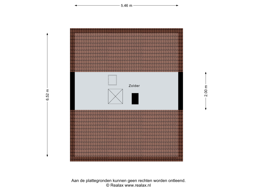 View floorplan of Verdieping 2 of Prins Willem van Oranjestraat 24