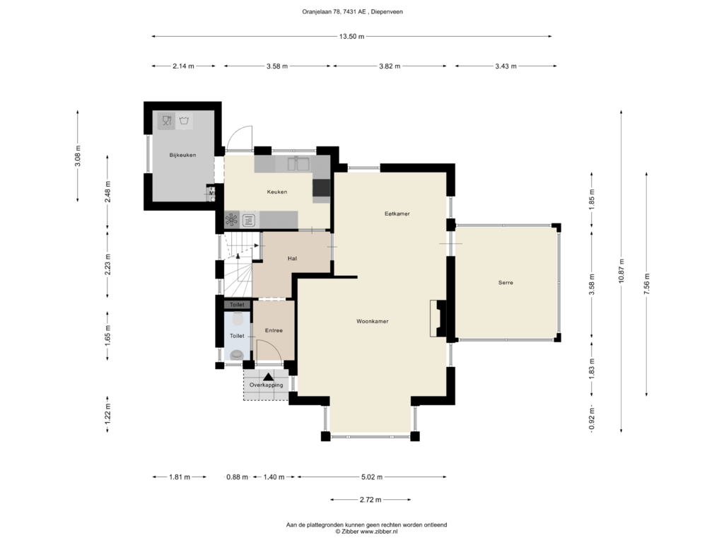 View floorplan of Begane Grond of Oranjelaan 78