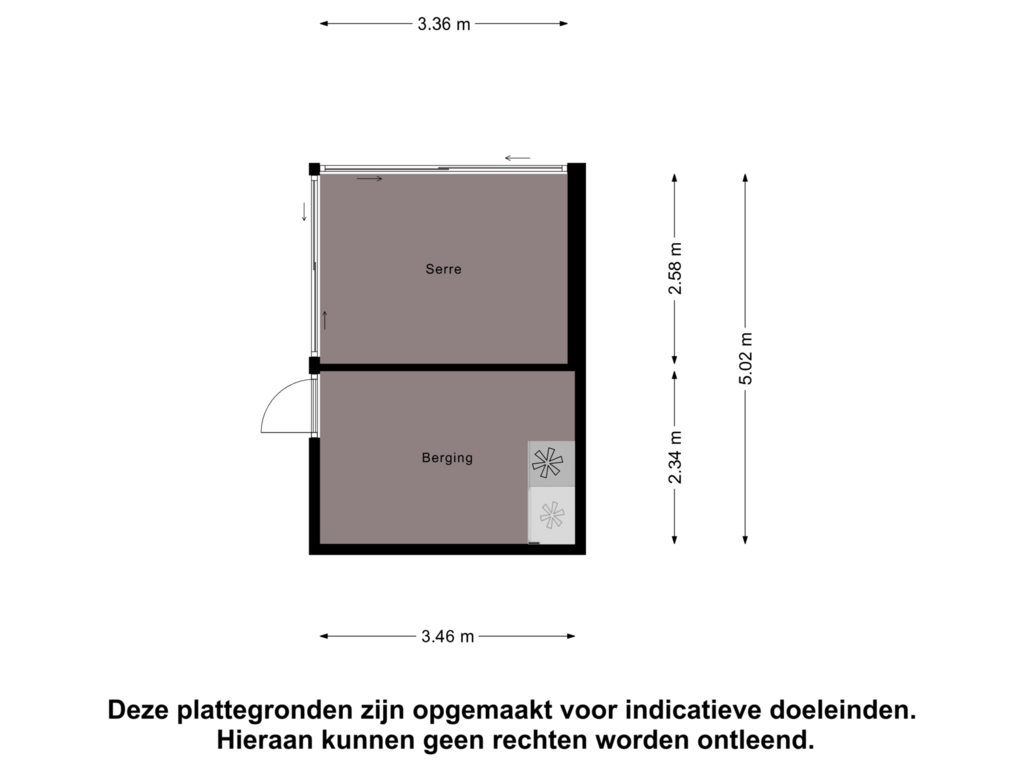 Bekijk plattegrond van Berging van Abel Tasmanstraat 16