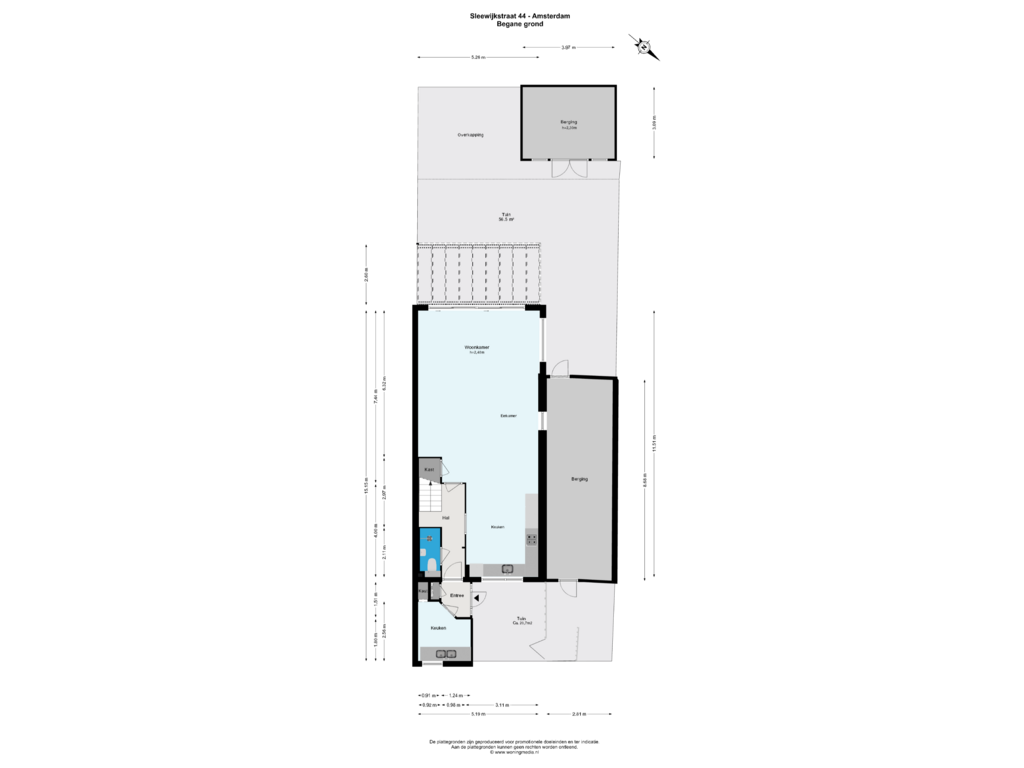 View floorplan of Begane_grond of Sleewijkstraat 44