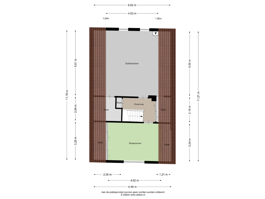 View floorplan of Eerste Verdieping of Parallelweg Zuid 1-A