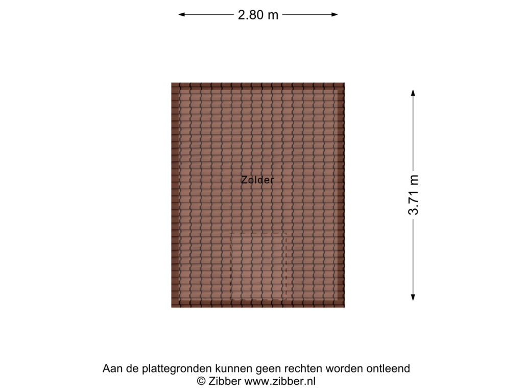 View floorplan of Zolder of Parallelweg Zuid 1-A