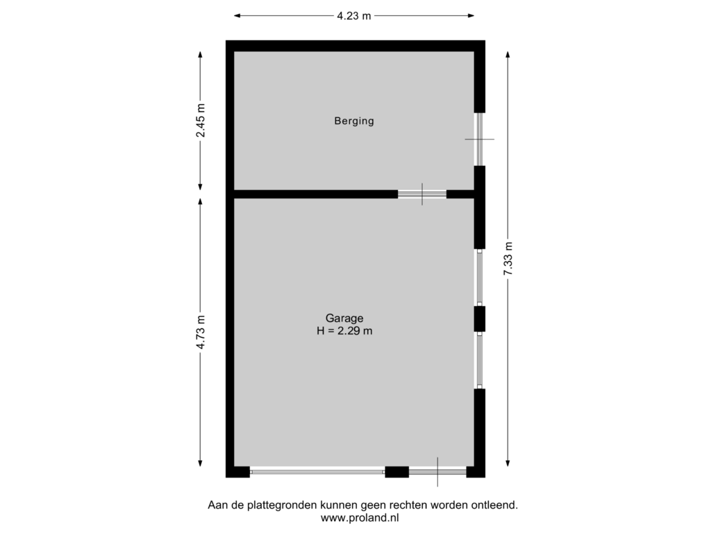 Bekijk plattegrond van Garage van Boarnsterdyk 51