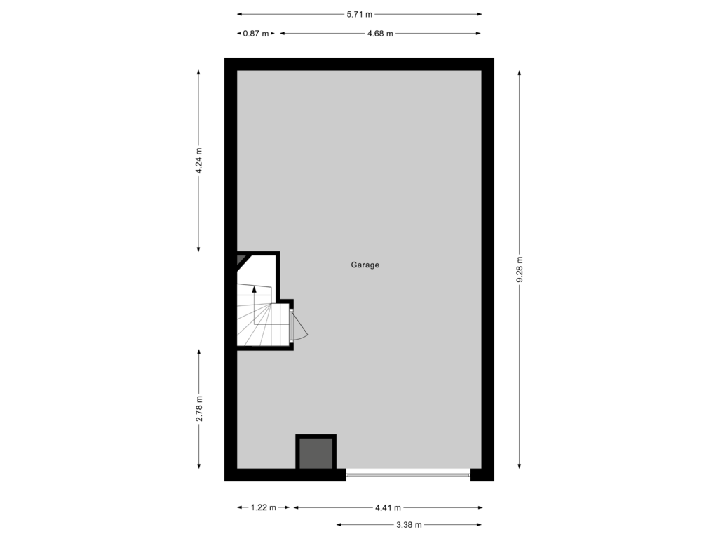 Bekijk plattegrond van Kelder van Laan van Tolkien 191