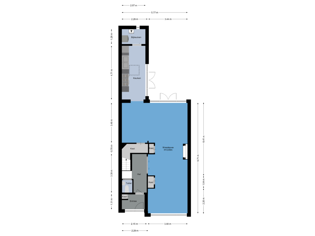 Bekijk plattegrond van Begane grond van Keverberg 60