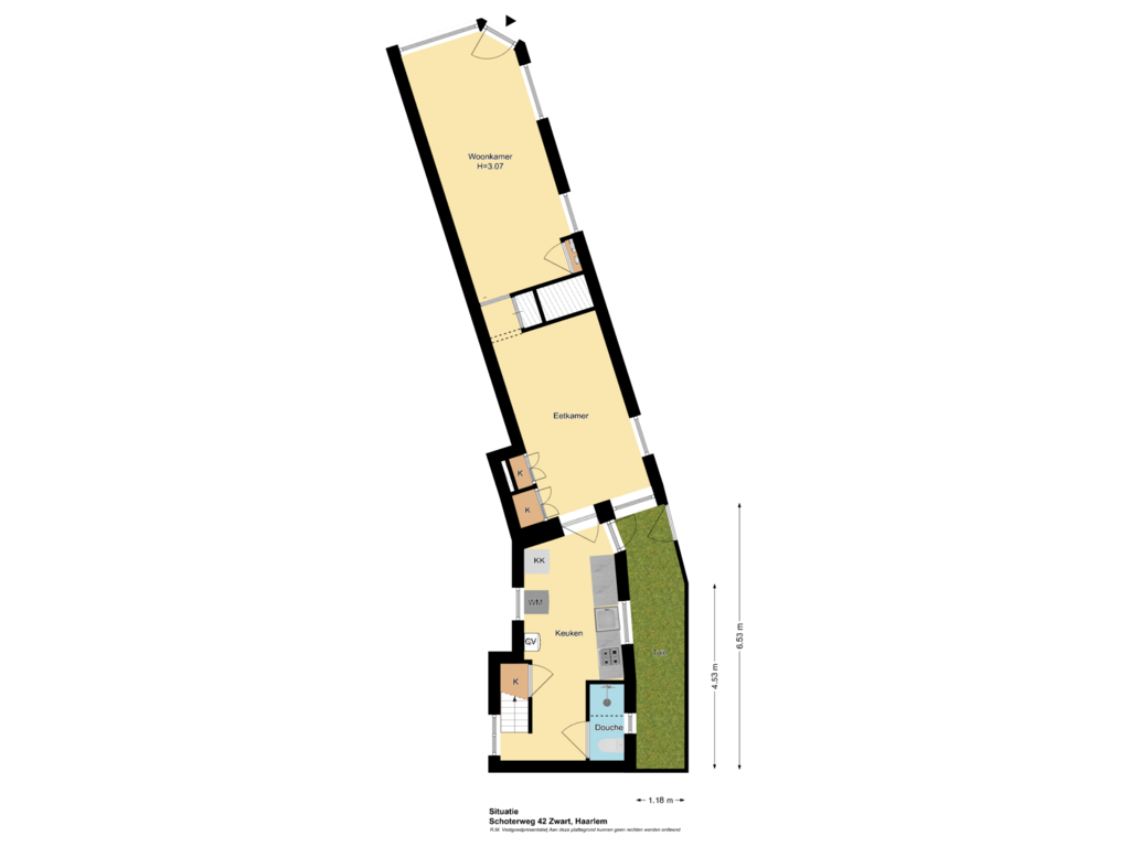 Bekijk plattegrond van Situatie van Schoterweg 42-ZW