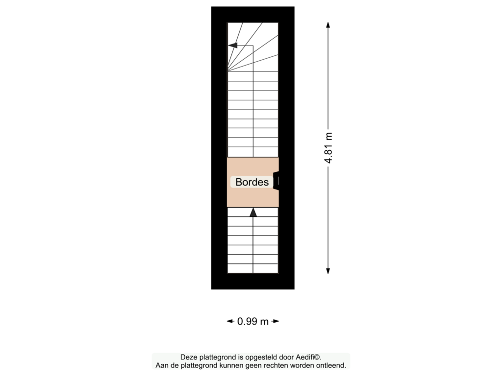 View floorplan of Eerste verdieping of Nassauplein 31-B