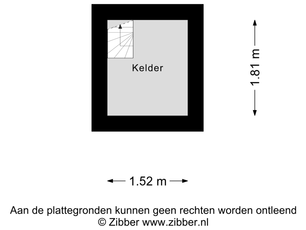 Bekijk plattegrond van Kelder van Stompersstraat 23