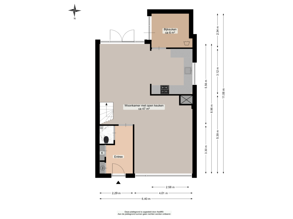 View floorplan of Begane grond of Otto Eerelmanweg 10