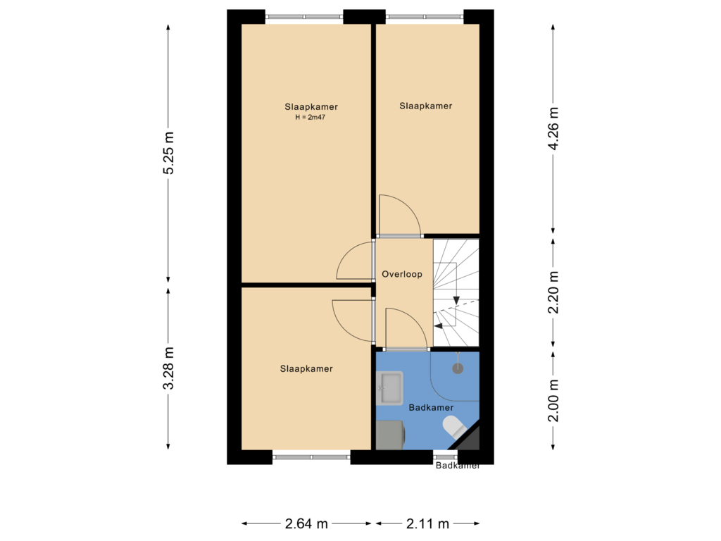 Bekijk plattegrond van 1e Verdieping van Sepiastraat 40