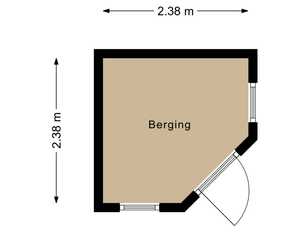 Bekijk plattegrond van Berging van De Koningsvaren 99