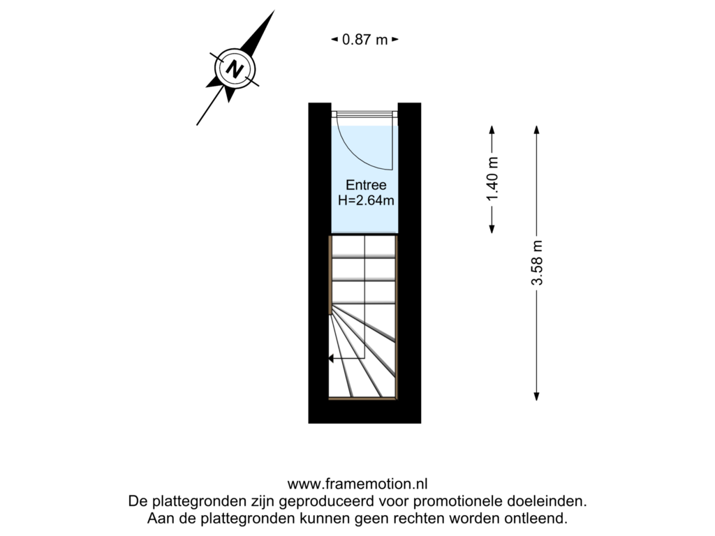 View floorplan of Begane grond of Rozenlaan 15-B