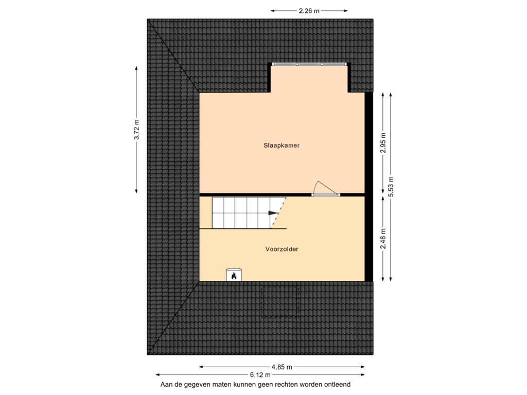 Bekijk plattegrond van 2e verdieping van Prof. Huetlaan 17