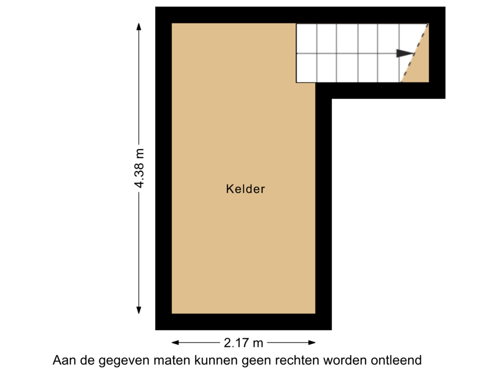 Bekijk plattegrond van Kelder van Prof. Huetlaan 17