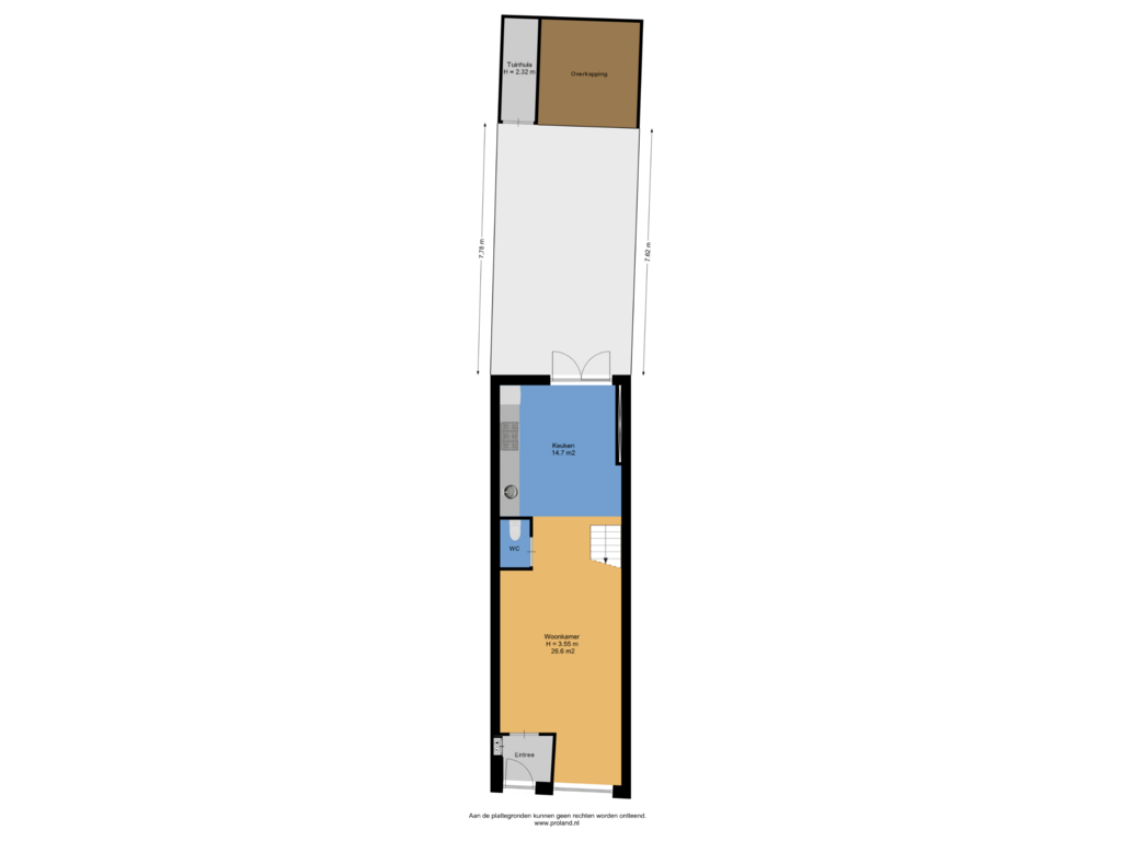 View floorplan of Begane Grond Met Kavel of Noordeinde 73