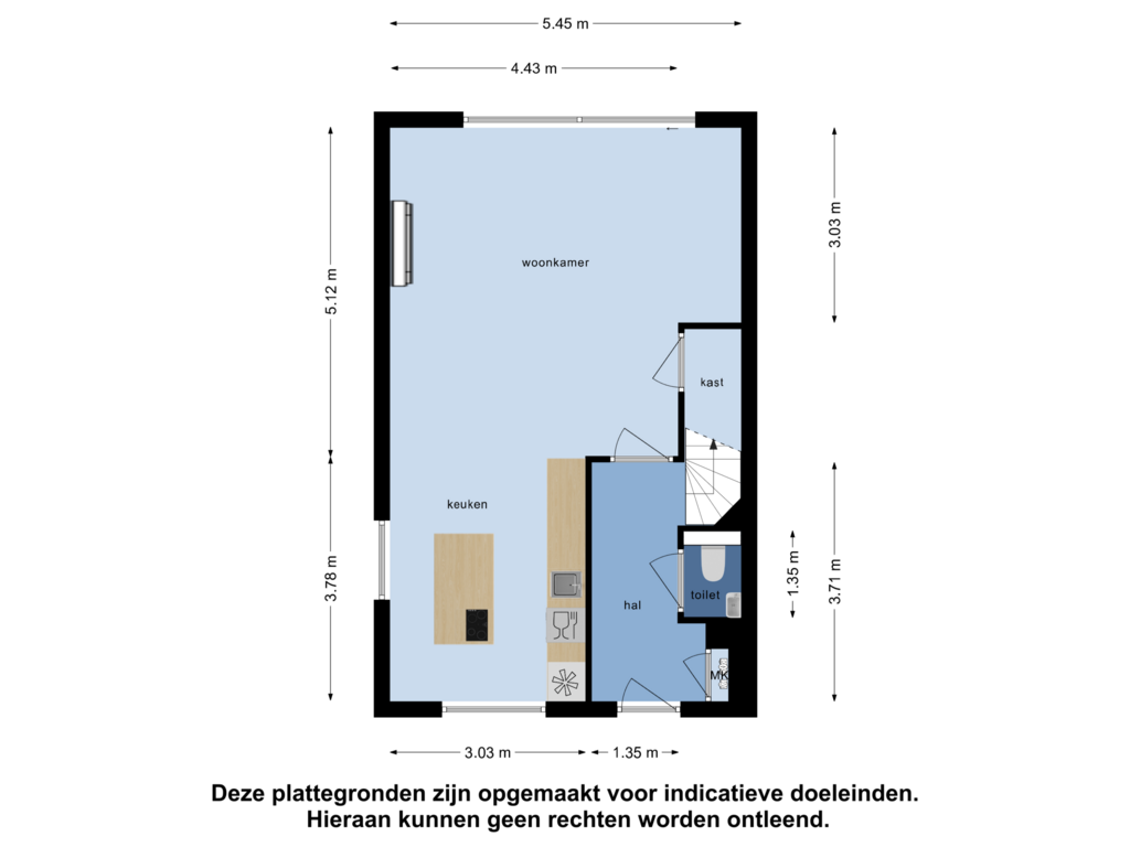 Bekijk plattegrond van Begane Grond van Anna Maria van Cappellenpark 29