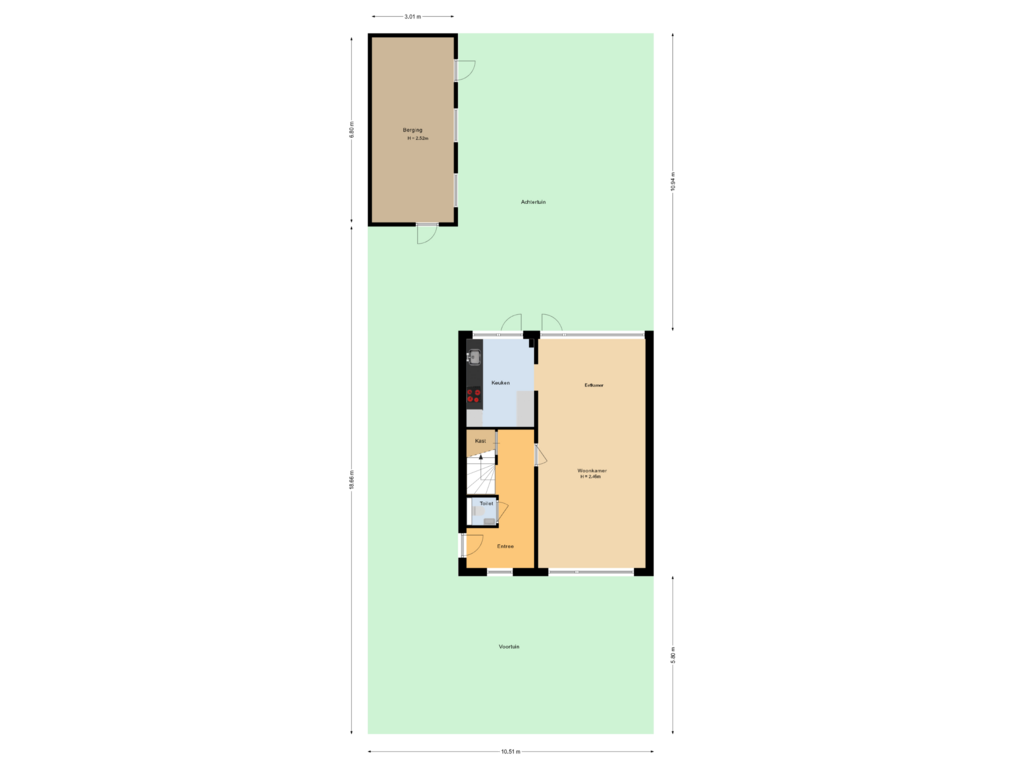 Bekijk plattegrond van Situatie van Piet van Wijngaerdtlaan 48